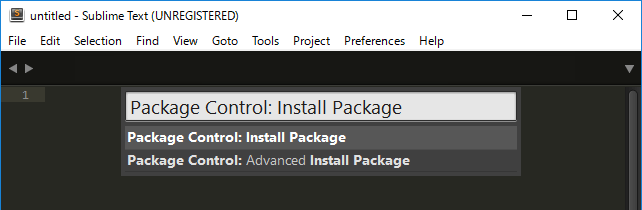 Install Packageを選択