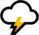 Windows 10 雷と雲の絵文字