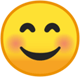 Androidの絵文字「目が笑った笑顔」