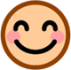SoftBank 目が笑った笑顔の絵文字