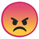 Android 10 怒った顔の絵文字