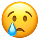 iOSの絵文字「泣き顔」