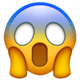 iOSの絵文字「ムンクの『叫び』 のような顔」