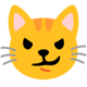 Androidの絵文字「ドヤ顔の猫」