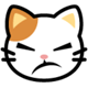 SoftBank ふくれっ面の猫の絵文字