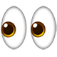 iOSの絵文字「目」
