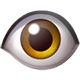 iOSの絵文字「片目」