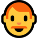 Windows 10 赤毛の男性の絵文字