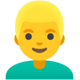 Android 11 金髪の男性の絵文字