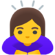 Androidの絵文字「土下座する女性」