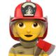 iOS 14 女性の消防士の絵文字
