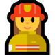 Windows 10 女性の消防士の絵文字